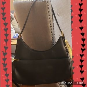 Gianni bernini black soft leather bag